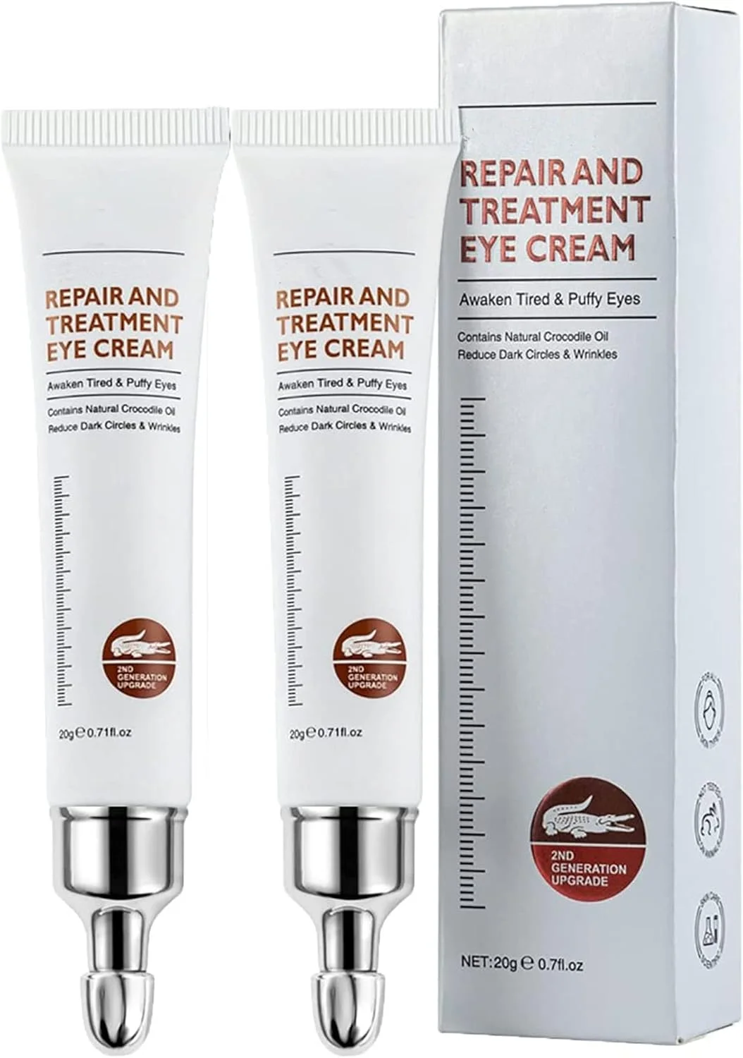 ژل دور چشم پپتیدی Axoeye Renew، کرم دور چشم ضد چروک، کرم دور چشم جادویی برای رفع پف زیر چشم، کرم دور چشم ضد پیری برای پف زیر چشم، چروک، خطوط ریز، سیاهی دور چشم (2 عدد)