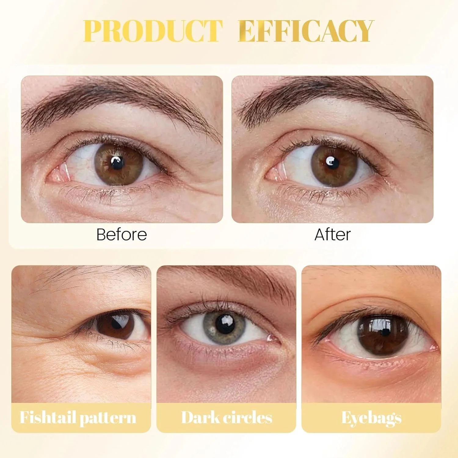 سرم سفت کننده پوست دور چشم با برس - لیفت فوری پوست زیر چشم، فرمول صاف و سفت کننده، آبرسانی برای کاهش ظاهر خطوط ریز، کرم ضد چروک، پرایمر آرایشی با استفاده آسان