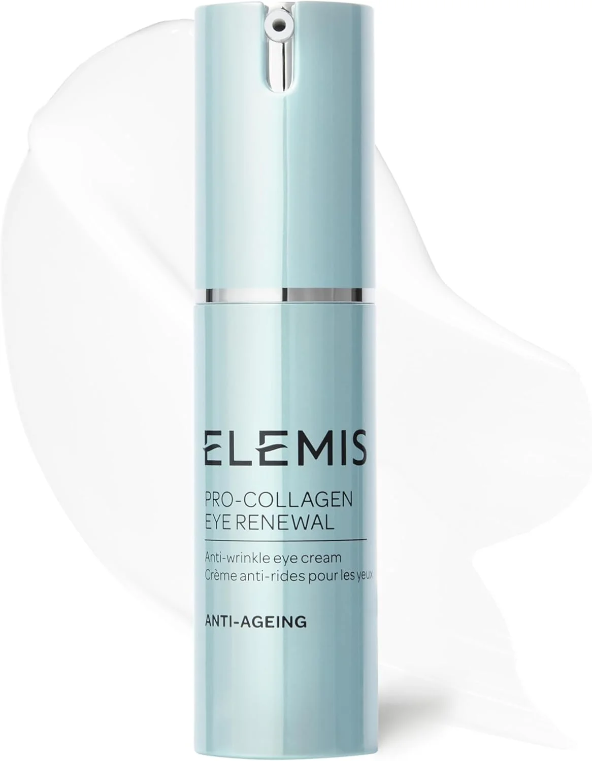 کرم دور چشم احیا کننده کلاژن ELEMIS Pro، مغذی و غنی، کرم روزانه و قوی ضد چروک، عمیقا تغذیه کننده، سفت کننده و صاف کننده پوست لطیف، 15 میلی لیتر، سفید