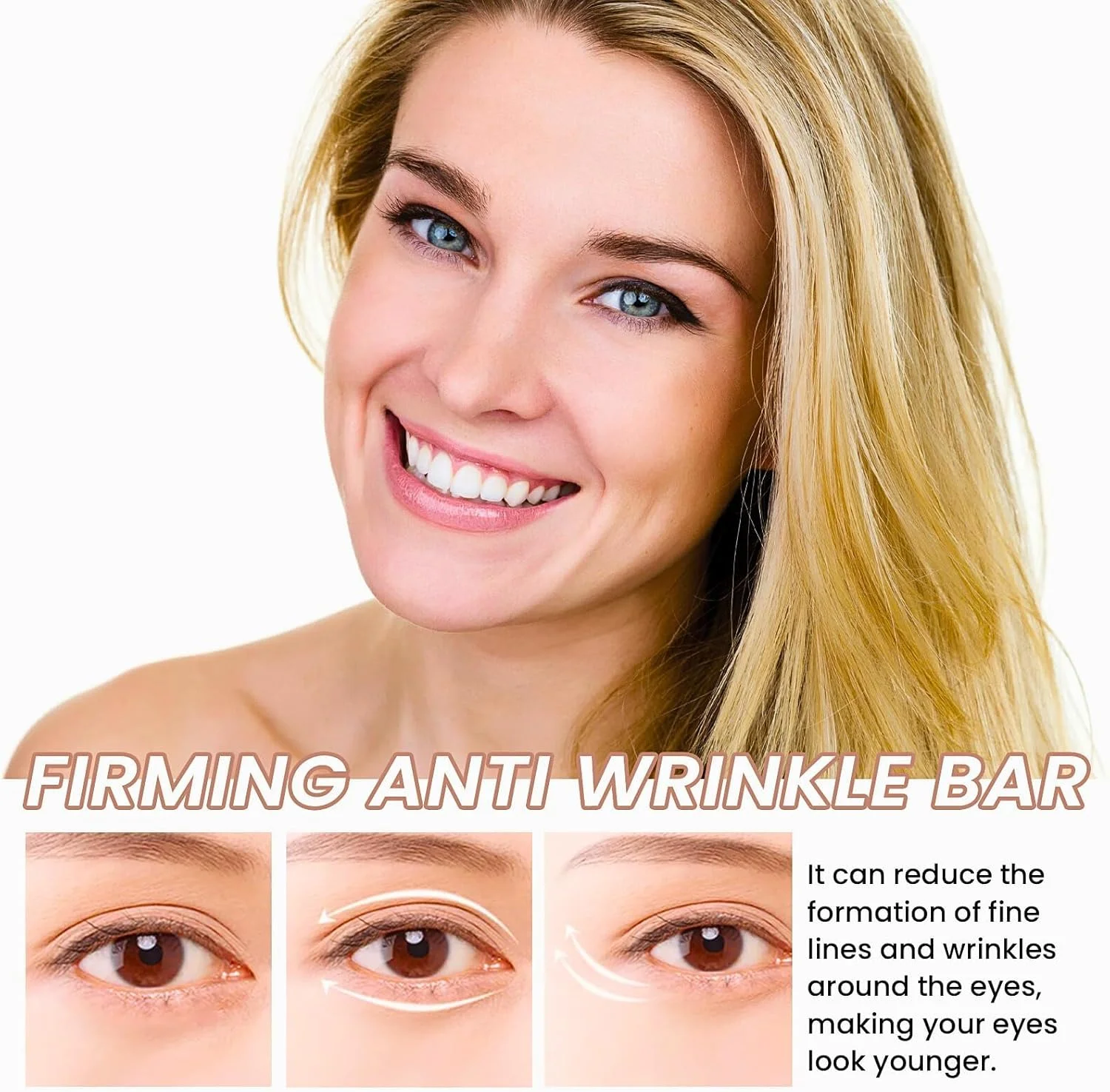 کرم استیکی دور چشم ضد چروک برای سیاهی و پف زیر چشم، بالم استیکی مرطوب کننده و درخشان کننده، کرم زیر چشم حاوی کلاژن برای ضد پیری، درمان آبرسانی برای مراقبت از چشم زنان و مردان