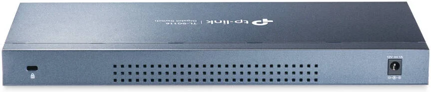 سوییچ رومیزی 16 پورت گیگابیتی تی پی-لینک مدل TL-SG116، دارای 16 پورت RJ45 با قابلیت مذاکره خودکار 10/100/1000 مگابیت بر ثانیه، پشتیبانی از 802.1p و IGMP Snooping، فناوری Green Ethernet، Plug And Play، بدنه فلزی | TL-SG116