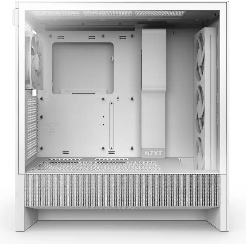 کیس مید تاور ATX جمع و جور NZXT H5 Flow RGB نسخه 2024 با جریان هوای عالی، 1 عدد فن F360 RGB Core و 1 عدد فن F120Q از پیش نصب شده، بدنه فولاد SGCC و شیشه حرارت دیده با رنگ تیره، سفید | CC-H52FW-R1 کیس مید تاور ATX جمع و جور NZXT H5 Flow RGB نسخه 2024 با جریان هوای عالی، 1 عدد فن F360 RGB Core و 1 عدد فن F120Q از پیش نصب شده، بدنه فولاد SGCC و شیشه حرارت دیده با رنگ تیره، سفید | CC-H52FW-R1