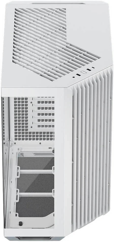 کیس کامپیوتر APNX V1 V1-WT-v1 ATX Mid Tower Glass Edition، پشتیبانی از رادیاتور تا 360 میلی‌متر، دارای 10 اسلات فن، بدنه SGCC، پنل جلویی ABS، ضخامت فولاد 0.8 میلی‌متر، سفید | APCM-VI01003.21