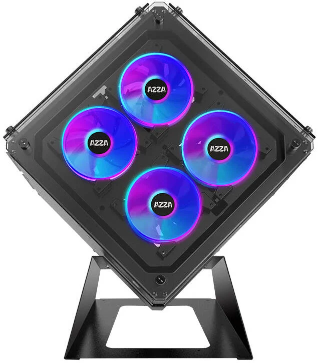 کیس کامپیوتر ATX آتزا مدل CUBE 802F، دارای 5 فن 120 میلیمتری AZZA Hurricane II ARGB از پیش نصبشده، پشتیبانی از رادیاتور تا 240 میلیمتر و 5 فن، شاسی دو محفظهای، مشکی | 52064 کیس کامپیوتر ATX آتزا مدل CUBE 802F، دارای 5 فن 120 میلیمتری AZZA Hurricane II ARGB از پیش نصبشده، پشتیبانی از رادیاتور تا 240 میلیمتر و 5 فن، شاسی دو محفظهای، مشکی | 52064