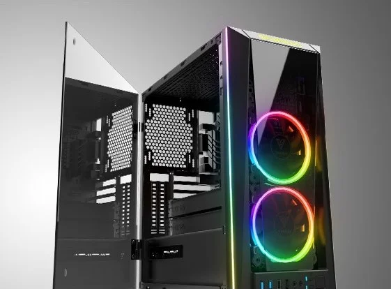 کیس گیمینگ شیشه حرارت دیده Gamdias TALOS M1B، دارای سه فن ARGB دو حلقه ای 120 میلی متری داخلی، پنل شیشه ای حرارت دیده با طراحی درب لولایی، نمای رادیاتور عمودی | TALOS-M1B کیس گیمینگ شیشه حرارت دیده Gamdias TALOS M1B، دارای سه فن ARGB دو حلقه ای 120 میلی متری داخلی، پنل شیشه ای حرارت دیده با طراحی درب لولایی، نمای رادیاتور عمودی | TALOS-M1B