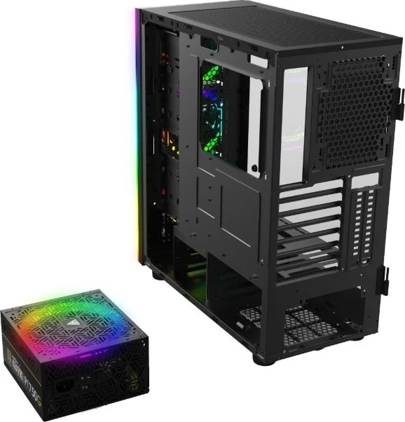 کیس گیمینگ شیشه حرارت دیده Gamdias TALOS M1B، دارای سه فن ARGB دو حلقه ای 120 میلی متری داخلی، پنل شیشه ای حرارت دیده با طراحی درب لولایی، نمای رادیاتور عمودی | TALOS-M1B کیس گیمینگ شیشه حرارت دیده Gamdias TALOS M1B، دارای سه فن ARGB دو حلقه ای 120 میلی متری داخلی، پنل شیشه ای حرارت دیده با طراحی درب لولایی، نمای رادیاتور عمودی | TALOS-M1B