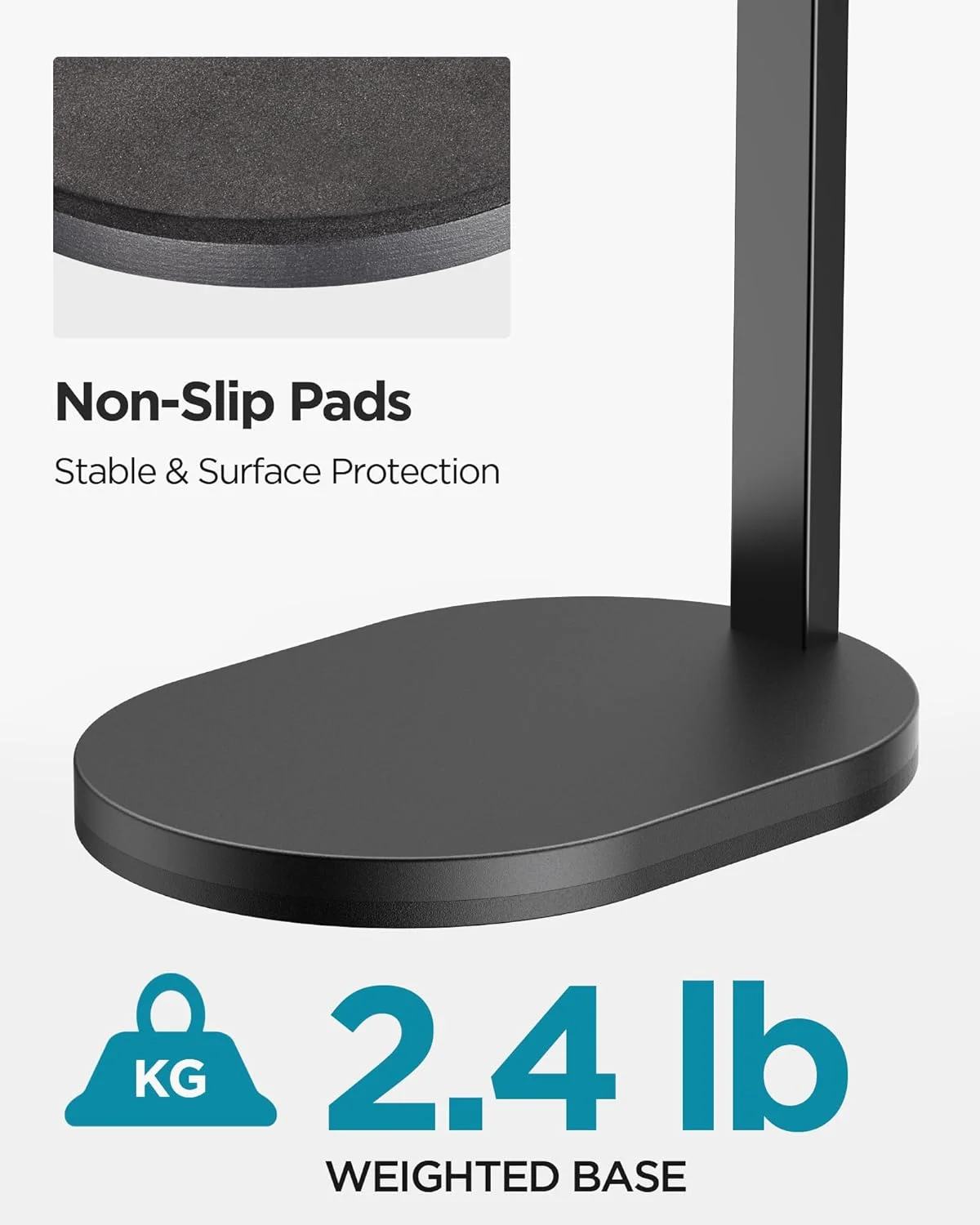 پایه میکروفون استودیویی InnoGear با حداکثر تحمل وزن 1.2 کیلوگرم و 8 عدد آداپتور پایه میکروفون، تبدیل مادگی 5/8 به نری 3/8، مادگی 3/8 به نری 5/8، مادگی 5/8 به نری 1/4، مادگی 1/4 به نری 5/8، آداپتور رزوه پیچی برای میکروفون