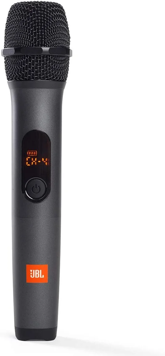 سیستم دو میکروفون بی سیم JBL با گیرنده دو کاناله، مشکی سیستم دو میکروفون بی سیم JBL با گیرنده دو کاناله، مشکی