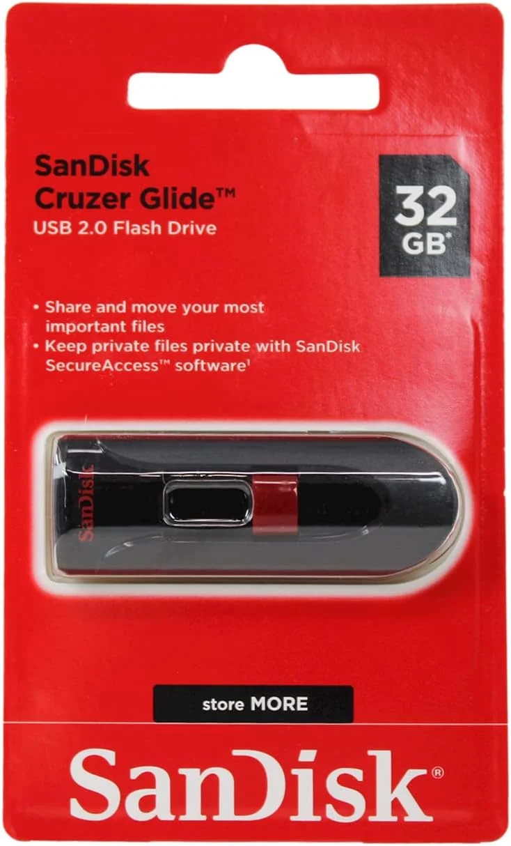 فلش مموری سن‌دیسک کروزر گلاید CZ60 با ظرفیت 32 گیگابایت USB 2.0 مدل SDCZ60-032G-B35