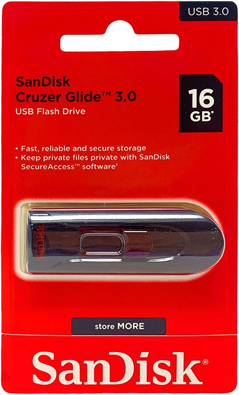 فلش مموری USB 3.0 سن‌دیسک کروزر گلاید 16 گیگابایت - مدل SDCZ600-016G-G35، مشکی
