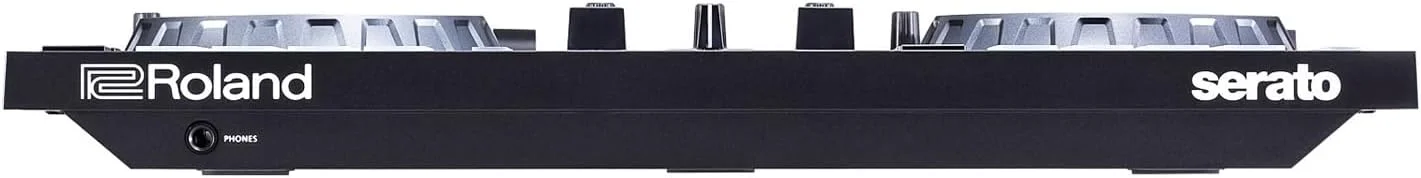 کنترلر دی‌جی USB رولند DJ-202، ۲ کانال ۴ دک همراه با استند لپ‌تاپ کیپ‌درام مدل RS102BK مشکی