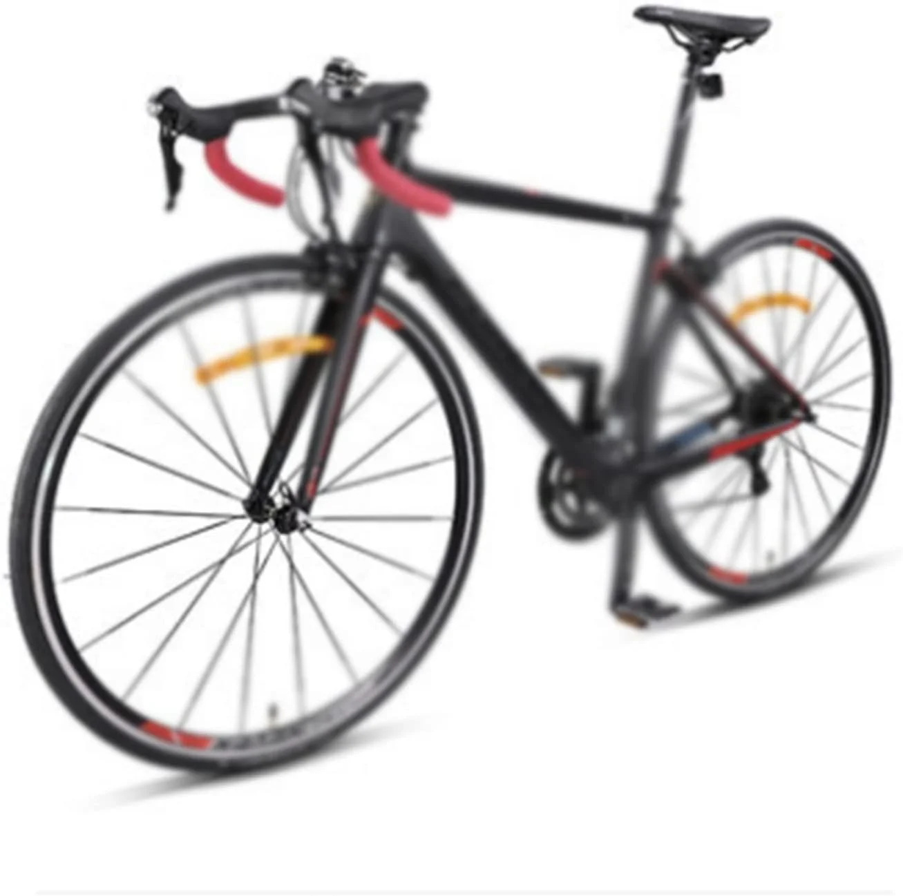 دوچرخه مسابقه ای فیبر کربنی حرفه ای، فوق سبک، مقاوم در برابر باد، سایز 700C (آبی تیره)