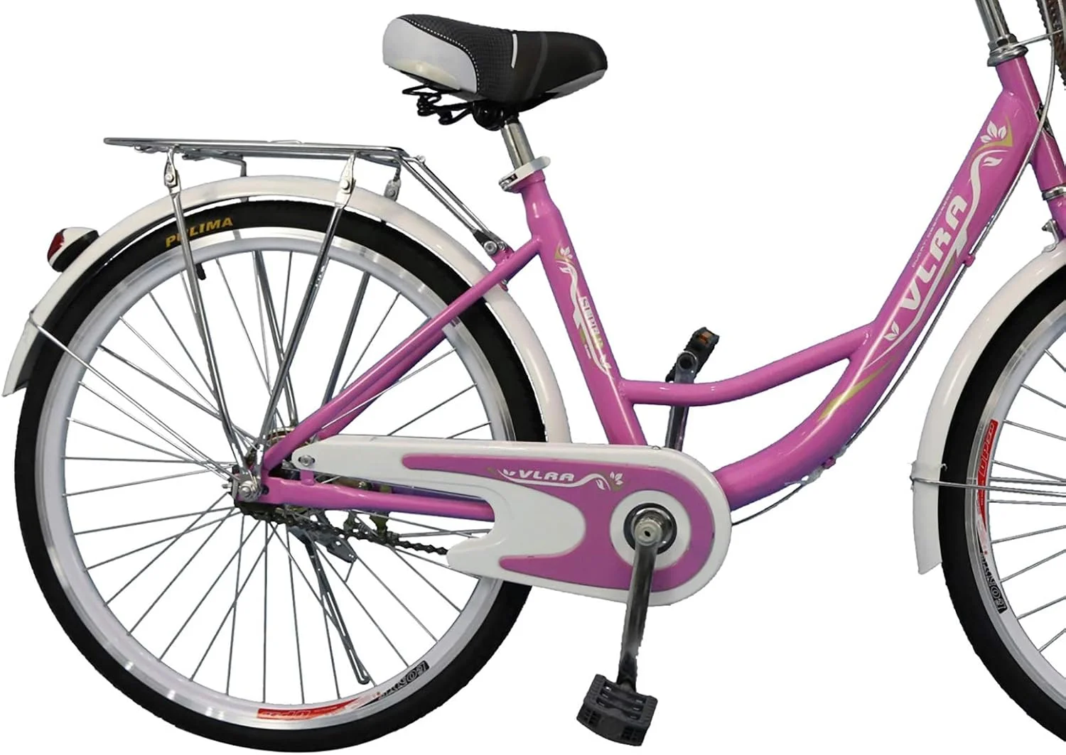 دوچرخه شهری زنانه ویالآرای ۲۴ اینچی، صورتی دوچرخه شهری زنانه ویالآرای ۲۴ اینچی، صورتی