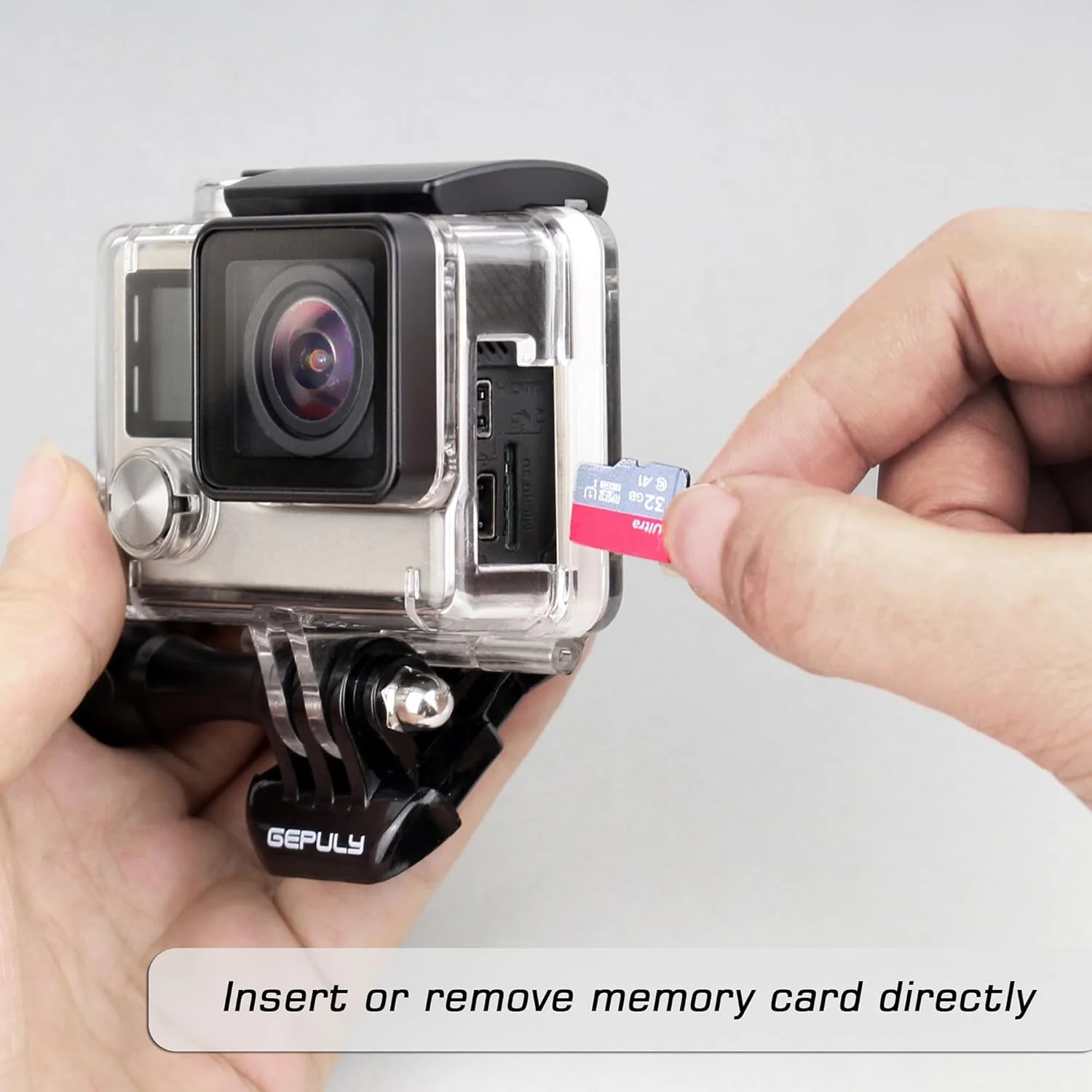 محفظه اسکلتی GEPULY برای دوربین های اکشن GoPro Hero 4, Hero 3+ و Hero 3، محفظه محافظ جانبی بازشو با درب پشتی اسکلتی برای Hero4 Black / Hero4 Silver / Hero3+ / Hero3 محفظه اسکلتی GEPULY برای دوربین های اکشن GoPro Hero 4, Hero 3+ و Hero 3، محفظه محافظ جانبی بازشو با درب پشتی اسکلتی برای Hero4 Black / Hero4 Silver / Hero3+ / Hero3