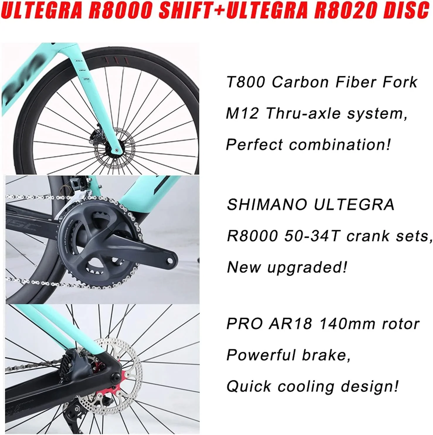 دوچرخه کورسی کربنی با ترمز دیسکی هیدرولیک و 22 دنده (Hortel) دوچرخه کورسی کربنی با ترمز دیسکی هیدرولیک و 22 دنده (Hortel)