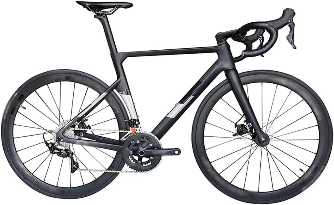 دوچرخه دیسکی کورسی 22 سرعته با فریم، فرمان و دوشاخ کربنی