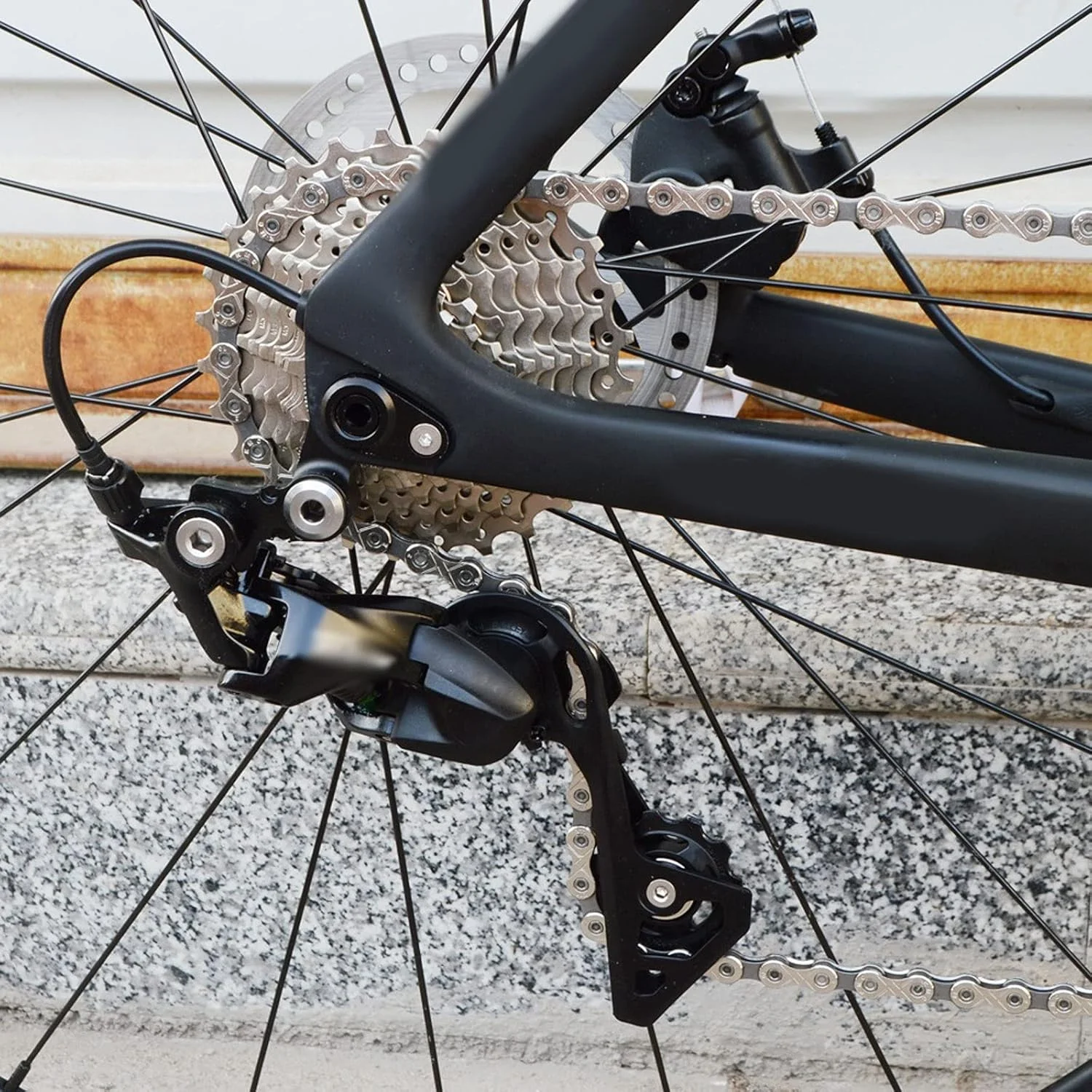 دوچرخه دیسکی کورسی 22 سرعته با فریم، فرمان و دوشاخ کربنی