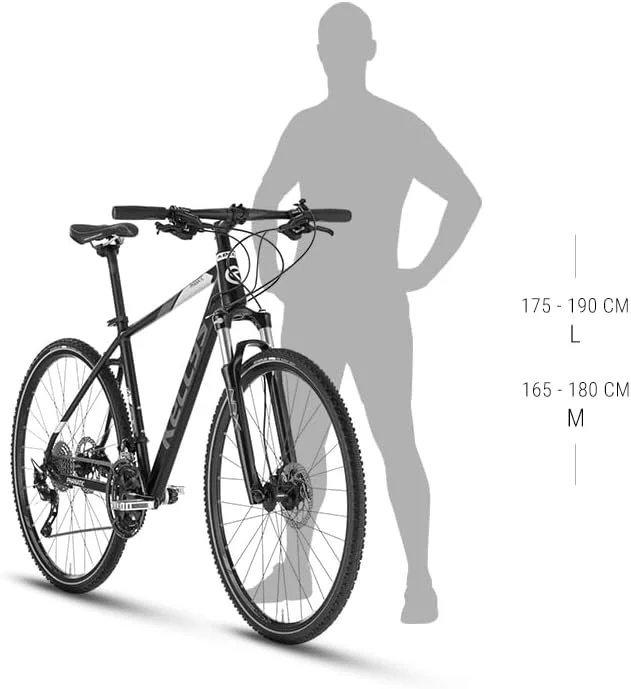 دوچرخه هیبریدی کلیز Phanatic 30 – 700C با 27 دنده Shimano Alivio و دوشاخ تعلیق SR Suntour (خاکستری و آبی فیروزه ای)