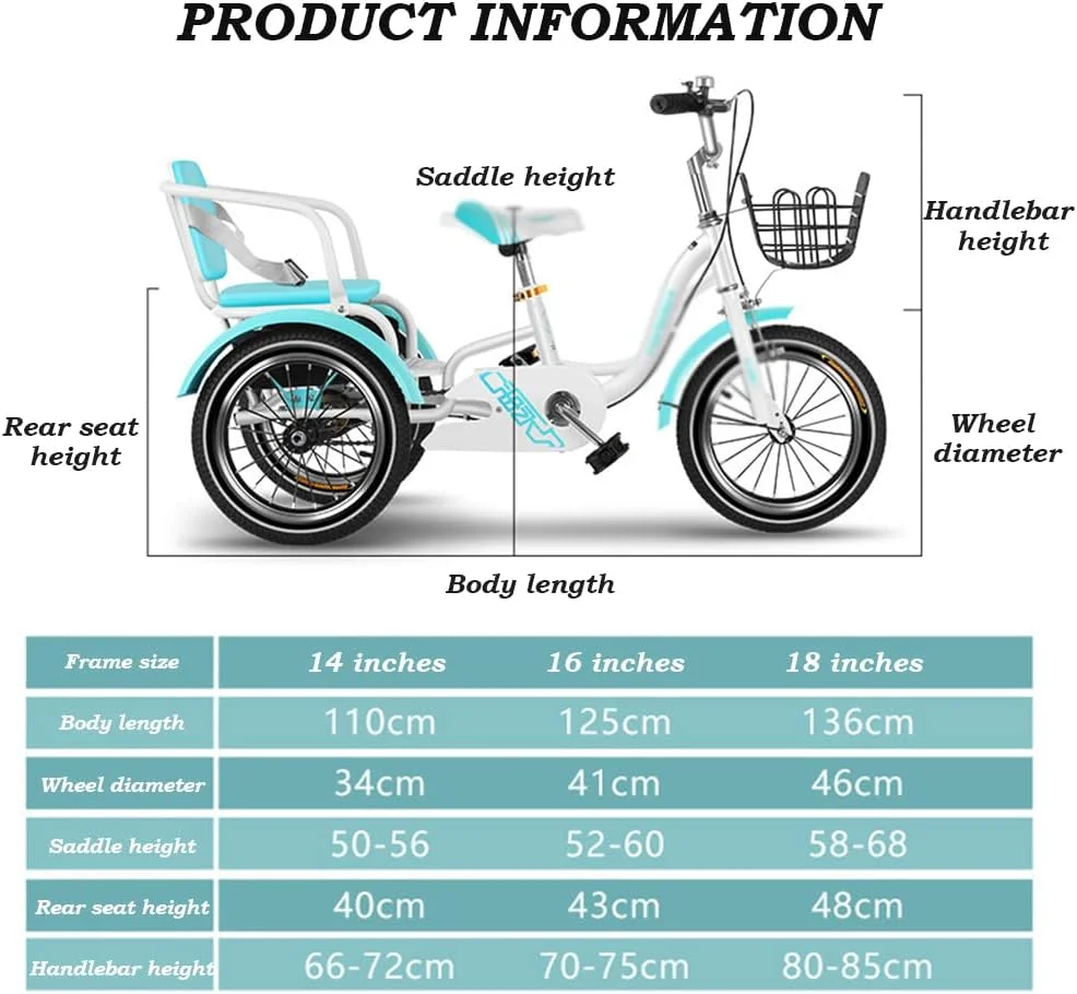 سه چرخه دانش آموزی، دوچرخه قابل حمل افراد، صندلی عقب با کمربند ایمنی، نصب آسان، ضد واژگونی سه چرخه دانش آموزی، دوچرخه قابل حمل افراد، صندلی عقب با کمربند ایمنی، نصب آسان، ضد واژگونی