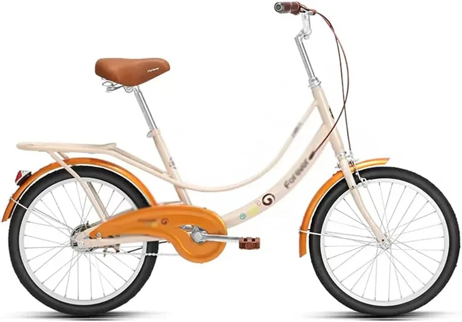 دوچرخه با تیر منحنی کوتاه، دوچرخه زنجیری برای دانش آموزان در رفت و آمد به مدرسه، تک سرعته 20 اینچی