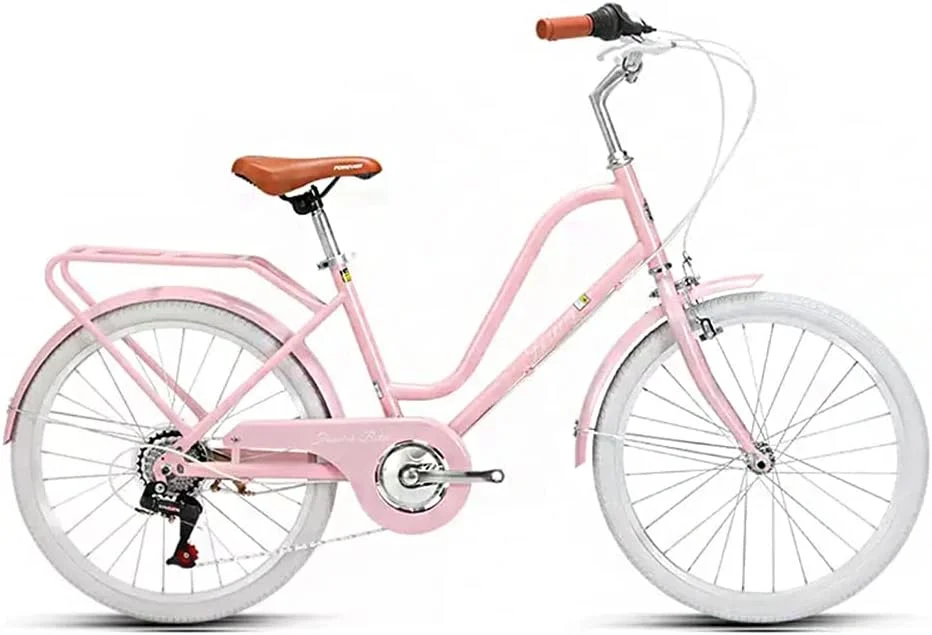 دوچرخه دنده ای رترو با قابلیت تنظیم سرعت، دارای ترک بند، ترمز جلو و عقب، پوشش جعبه زنجیر، مناسب رفت و آمد روزانه