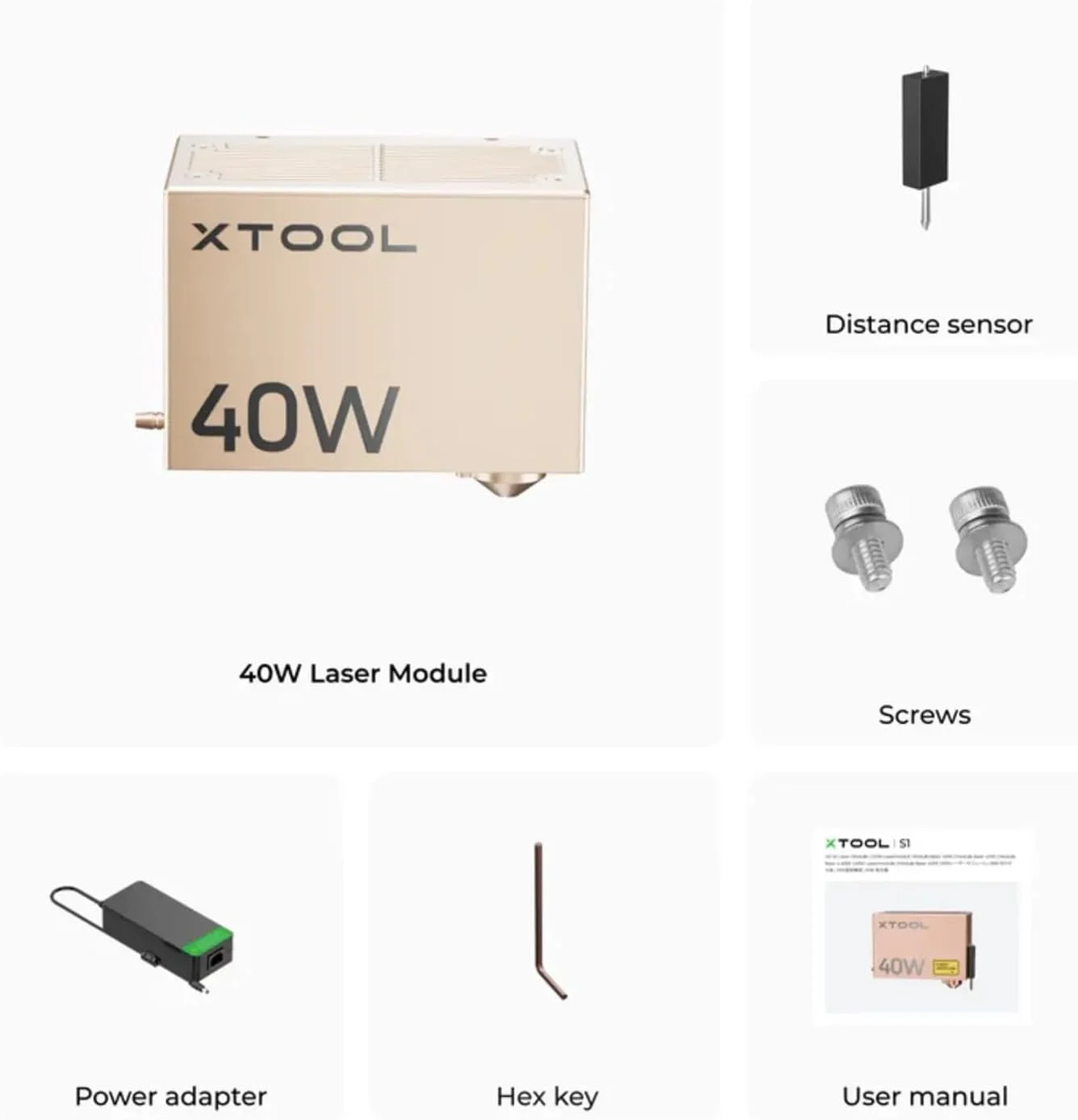ماژول لیزر 40 واتی xTool S1 برای حکاکی لیزری xTool S1، خروجی لیزر ماژول لیزر 40 وات (40000mW)، راندمان برش با توان بالا، چوب 18 میلی متری، برش تک پاس ماژول لیزر 40 واتی xTool S1 برای حکاکی لیزری xTool S1، خروجی لیزر ماژول لیزر 40 وات (40000mW)، راندمان برش با توان بالا، چوب 18 میلی متری، برش تک پاس