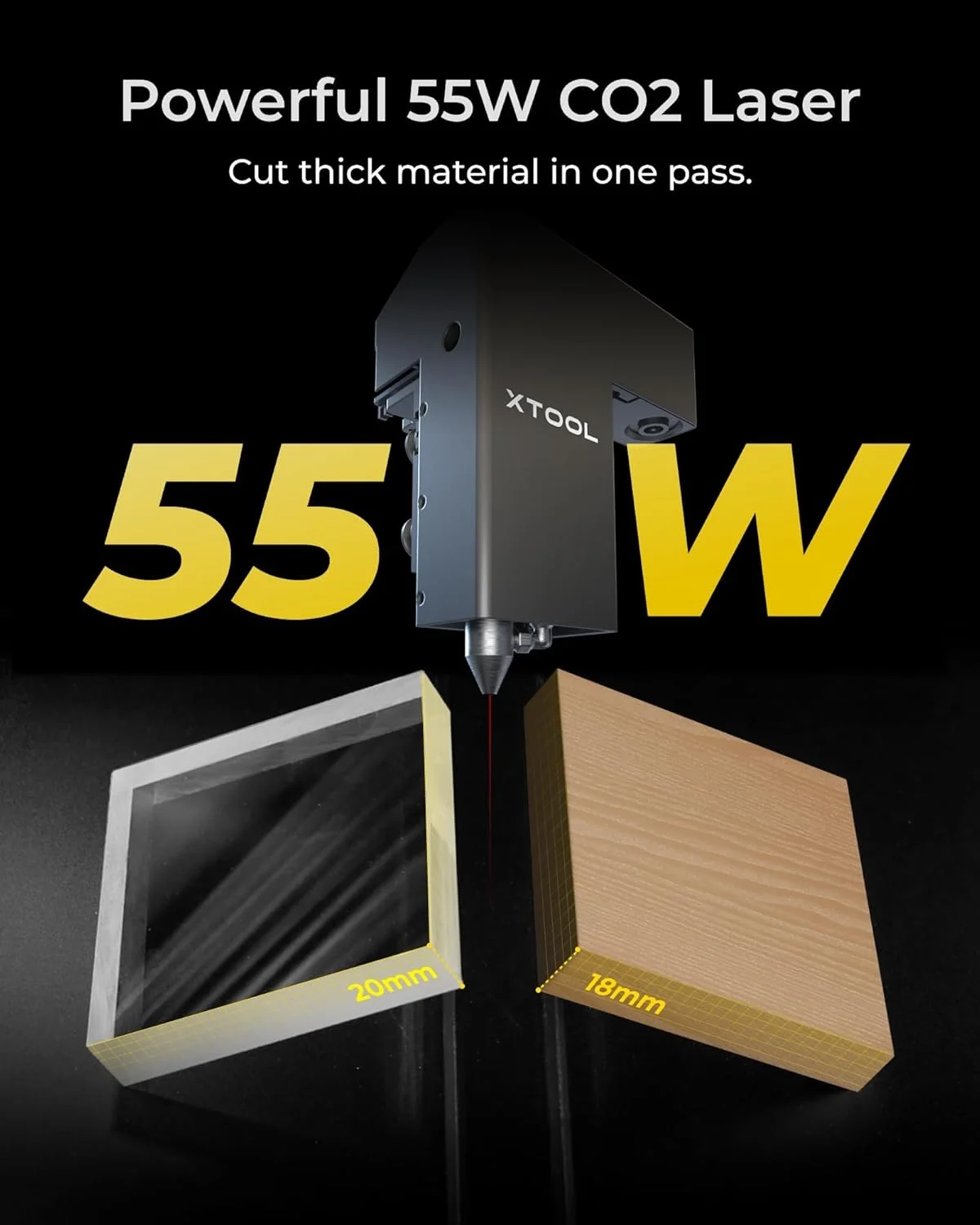 دستگاه برش لیزری CO2 مدل xTool P2S 55W، دستگاه حکاکی و برش لیزری CO2 رومیزی هوشمند، دوربین های دوگانه 16 مگاپیکسلی هوشمند، حکاکی استوانه ای منحنی سه بعدی، ساخت با چوب، فلز، اکریلیک، شیشه، پارچه و چرم دستگاه برش لیزری CO2 مدل xTool P2S 55W، دستگاه حکاکی و برش لیزری CO2 رومیزی هوشمند، دوربین های دوگانه 16 مگاپیکسلی هوشمند، حکاکی استوانه ای منحنی سه بعدی، ساخت با چوب، فلز، اکریلیک، شیشه، پارچه و چرم