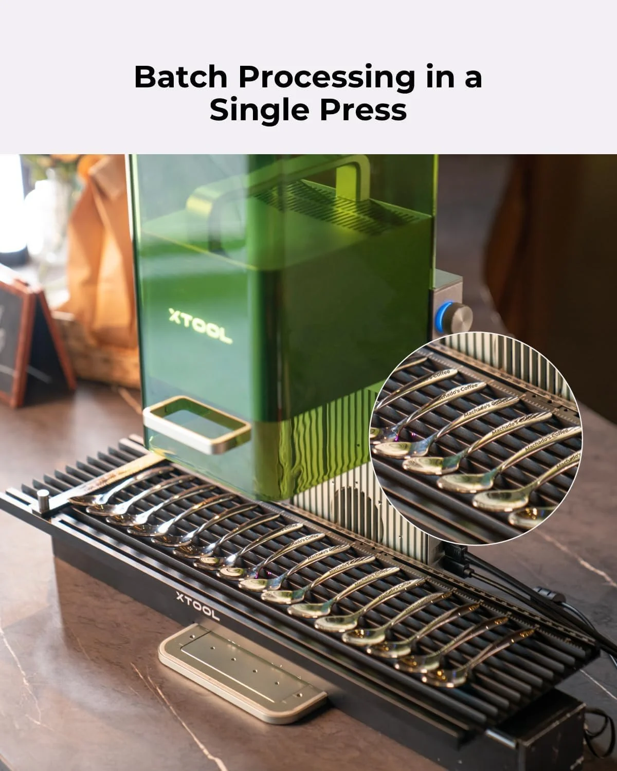 افزونه اسلاید xTool F1 (فقط برای F1)، محدوده حکاکی لیزری را تا 115 * 400 میلی متر افزایش می دهد، حکاکی و برش لیزری طولانی تر، شامل 5 گیره برای ثبات