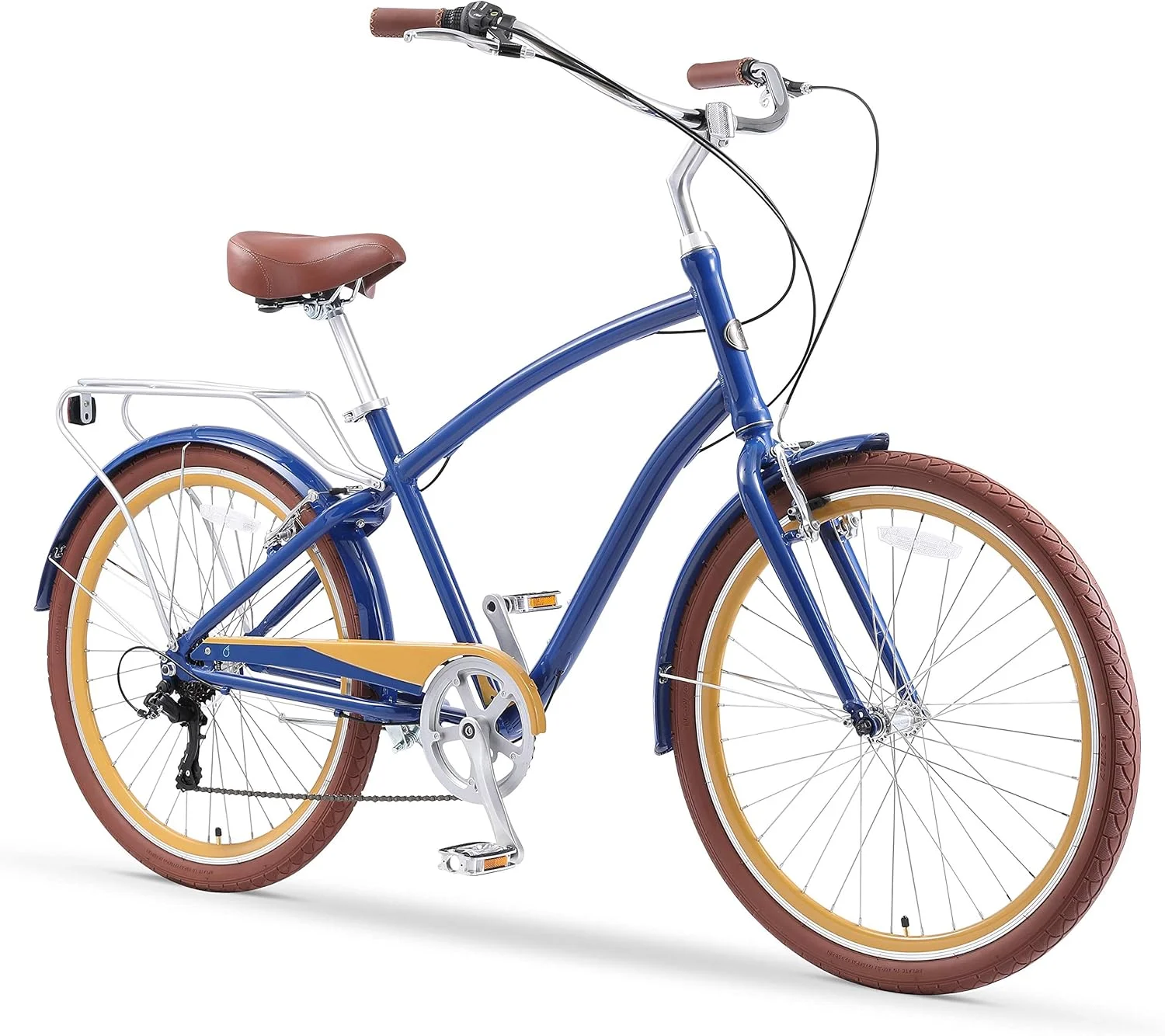 دوچرخه ساحلی مردانه سیکس‌تری‌زیرو مدل EVRYjourney، دوچرخه هیبریدی اسپرت فولادی، چرخ‌های 26 اینچی، گزینه‌های متعدد سرعت و رنگ