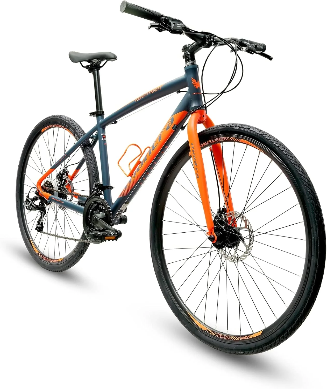 دوچرخه هیبریدی دنده ای Montra Downtown 7X3 با ترمز دیسکی 700CX35C خاکستری با نارنجی نئون 43.17 اینچ، پسرانه، دوچرخه دنده ای دوچرخه هیبریدی دنده ای Montra Downtown 7X3 با ترمز دیسکی 700CX35C خاکستری با نارنجی نئون 43.17 اینچ، پسرانه، دوچرخه دنده ای