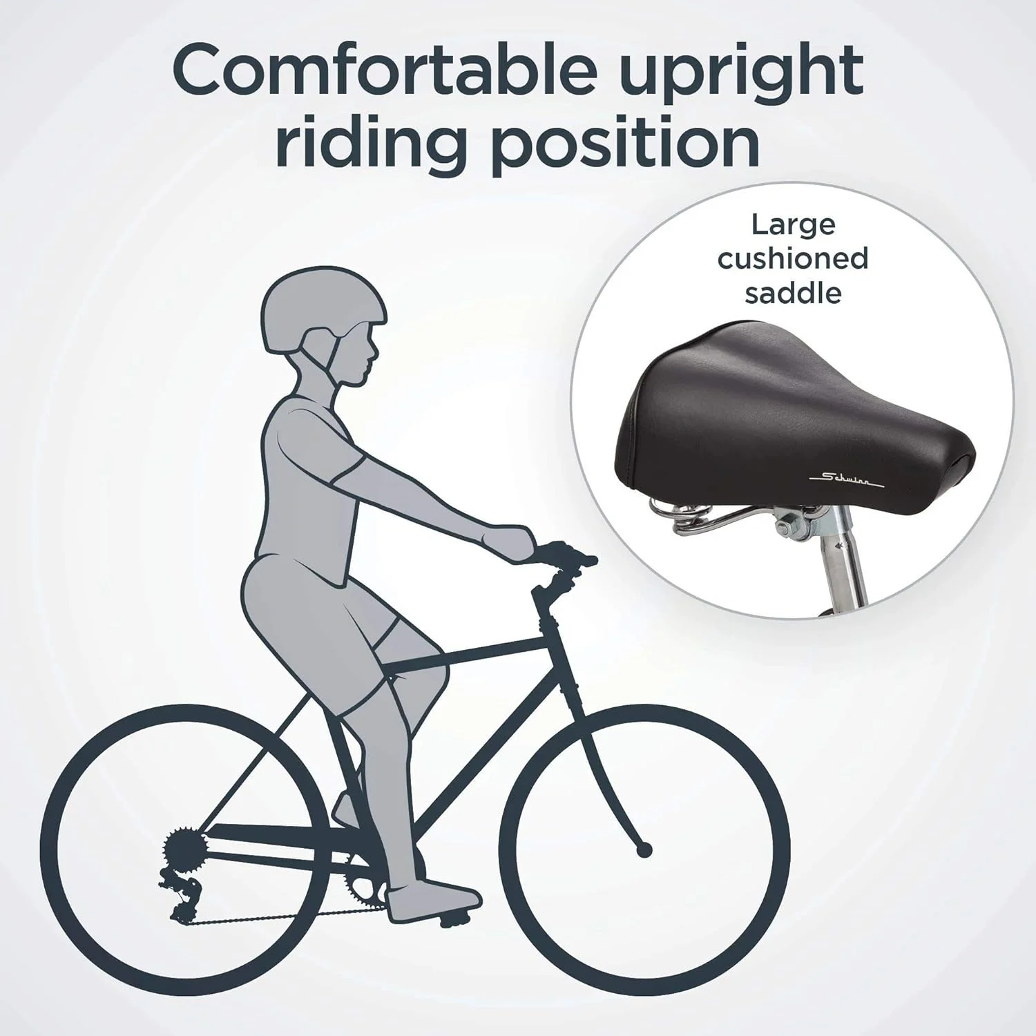 دوچرخه بزرگسال شوین مدل Wayfarer، کروزر هیبریدی با طراحی یکپارچه، فریم استیل 18 اینچی/متوسط، سیستم دنده 7 سرعته، رک عقب، چرخ های 700C، آبی دوچرخه بزرگسال شوین مدل Wayfarer، کروزر هیبریدی با طراحی یکپارچه، فریم استیل 18 اینچی/متوسط، سیستم دنده 7 سرعته، رک عقب، چرخ های 700C، آبی