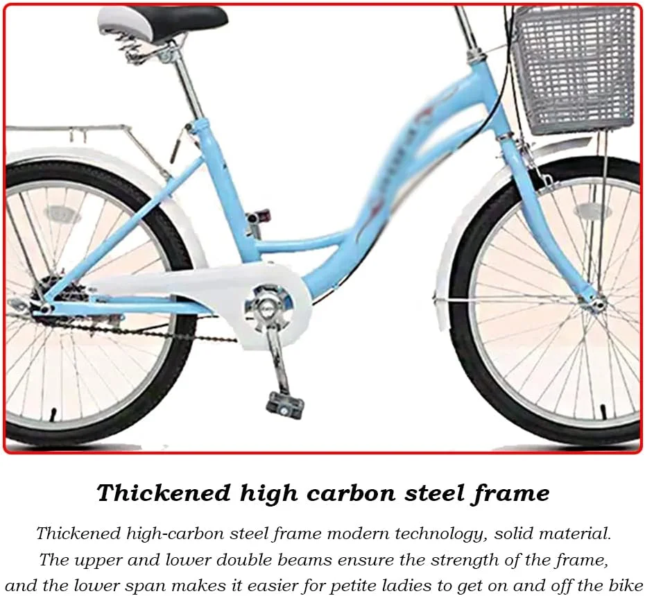 دوچرخه رفت و آمد یکپارچهسازی با سیستمعامل 22 اینچی، دوچرخه زنجیری جوانان، سبد با ظرفیت بزرگ + قفسه ذخیره سازی عقب، تیر با دهانه کم دوچرخه رفت و آمد یکپارچهسازی با سیستمعامل 22 اینچی، دوچرخه زنجیری جوانان، سبد با ظرفیت بزرگ + قفسه ذخیره سازی عقب، تیر با دهانه کم