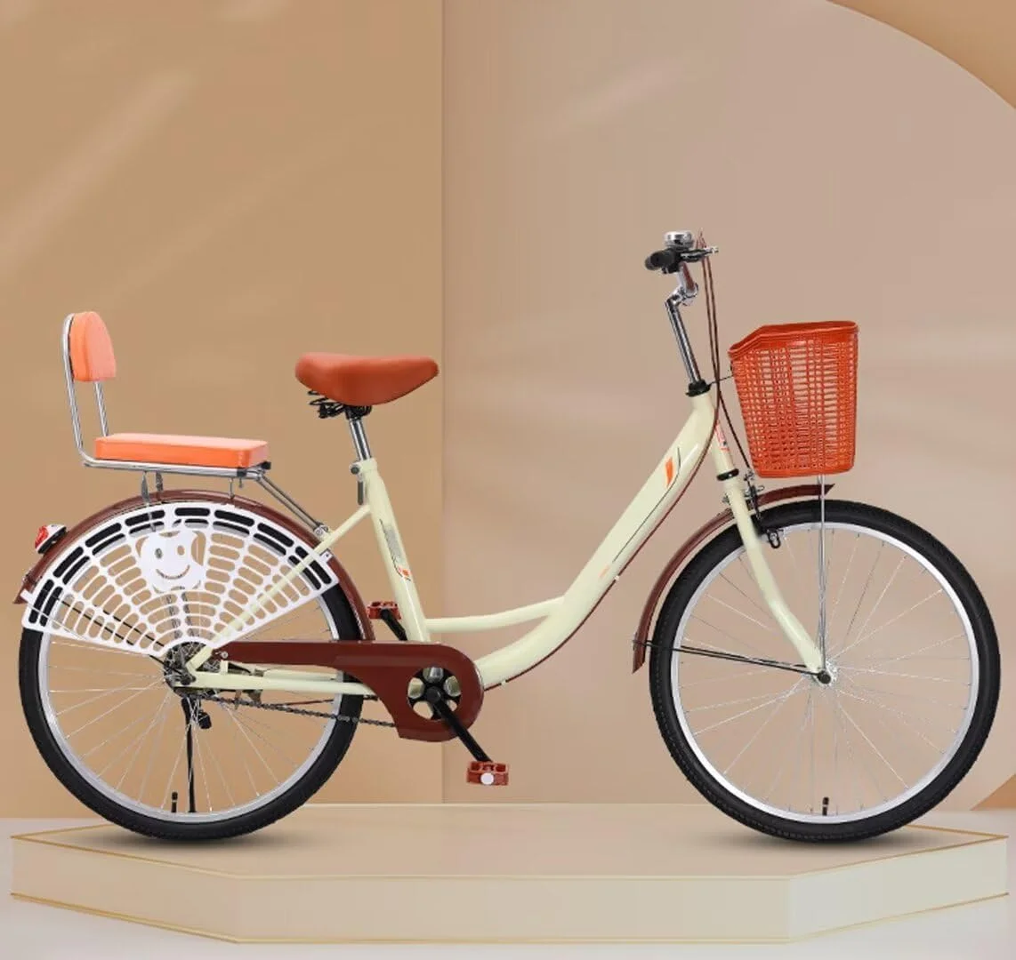 دوچرخه های سبک وزن شهری برای مردان، زنان و نوجوانان، دوچرخه با فریم کوتاه، ترمزهای دوگانه، دوچرخه دو نفره، صندلی اسفنجی عقب با پشتی و توری محافظ پا دوچرخه های سبک وزن شهری برای مردان، زنان و نوجوانان، دوچرخه با فریم کوتاه، ترمزهای دوگانه، دوچرخه دو نفره، صندلی اسفنجی عقب با پشتی و توری محافظ پا