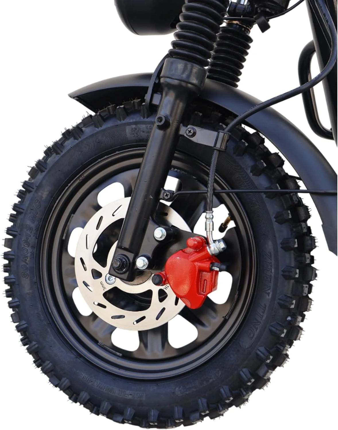 دوچرخه باربری برقی، سرعت 55 کیلومتر در ساعت، باتری 48 ولت 32 آمپر ساعت، ترمزهای دیسکی هیدرولیک دوگانه، ظرفیت بار 150 کیلوگرم، چراغ جلو LED، ضد آب، لاستیک 16 اینچی