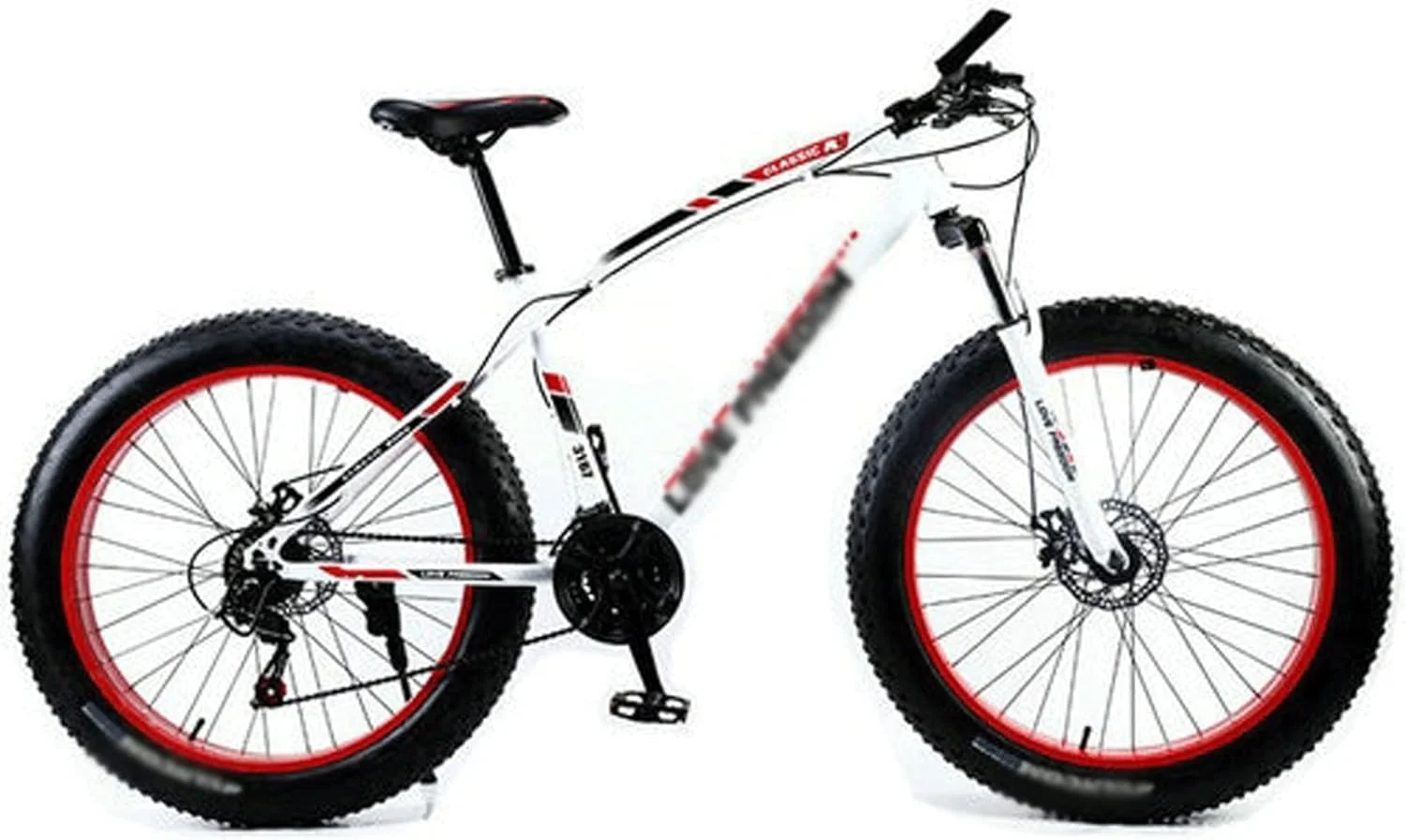 دوچرخه کوهستان مناسب برای برف (آبی تیره)