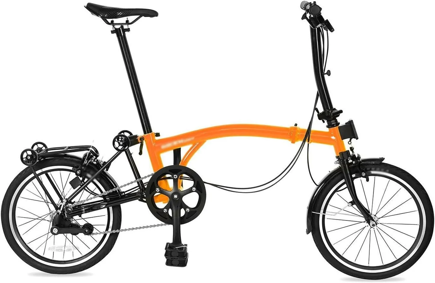 دوچرخه کوهستانی تاشو 16 اینچی ساخته شده از فولاد کروم مولیبدن با ترمز تاشو