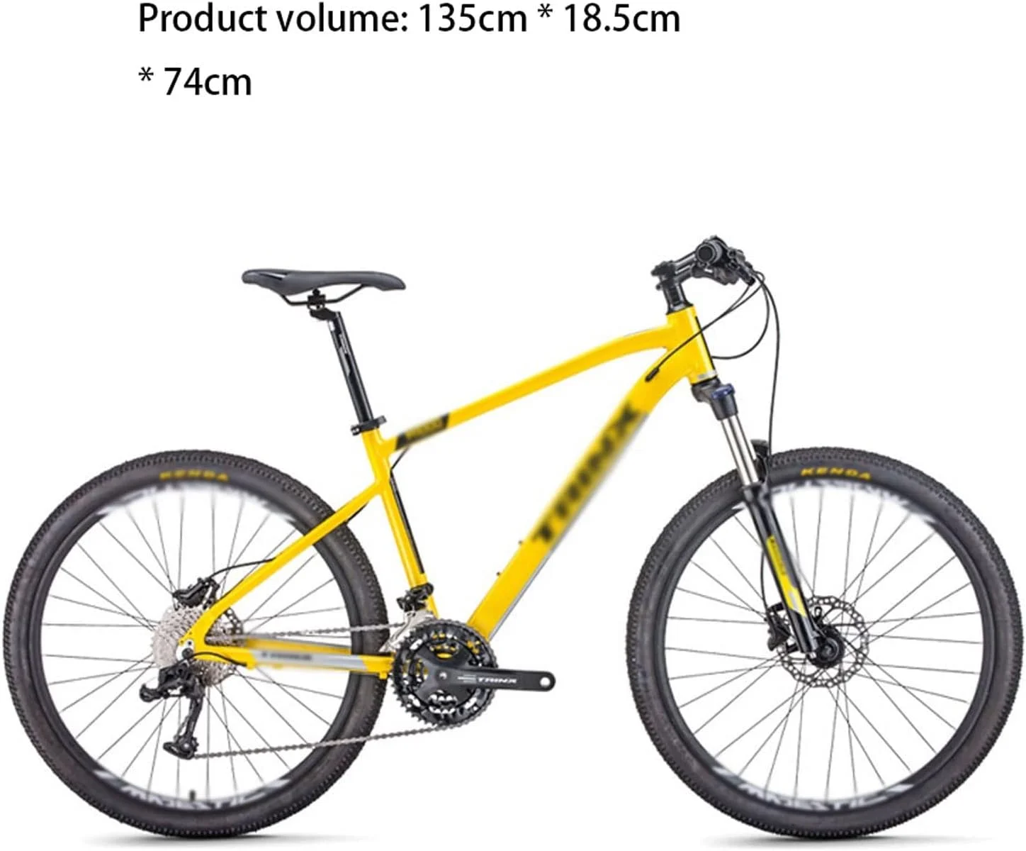 دوچرخه کوهستان با ترمز دیسکی هیدرولیک، دوشاخ قفل‌شو و فریم آلیاژ آلومینیوم