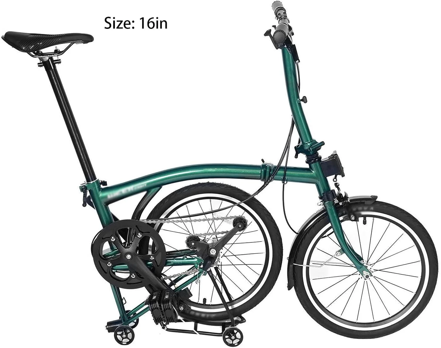 دوچرخه کوهستانی تاشو 16 اینچی ساخته شده از فولاد کروم مولیبدن با ترمز تاشو