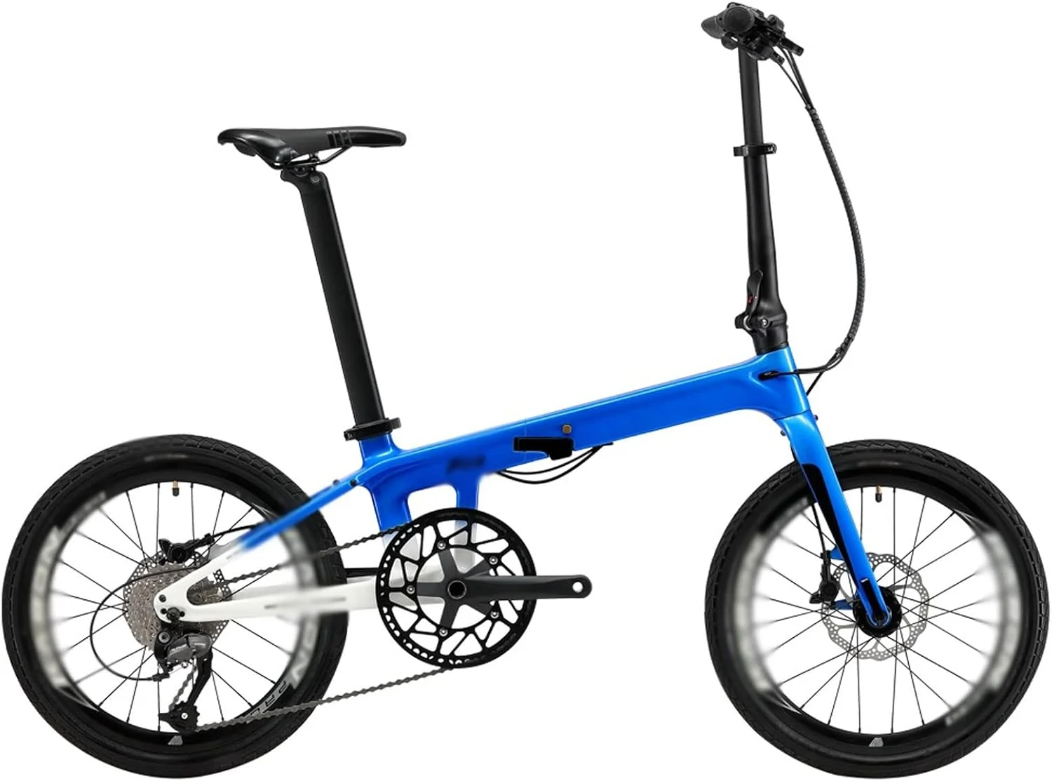 دوچرخه کوهستان تاشو، دوچرخه فیبر کربنی دنده ای، ترمز دیسکی، قابل حمل، مناسب شهر و جاده، بزرگسال