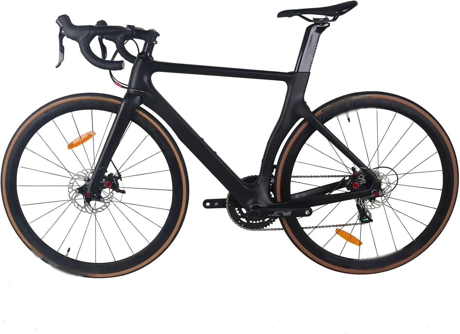 دوچرخه کوهستان فیبر کربنی مشکی، مناسب برای سوارکاری، کار و رفت و آمد