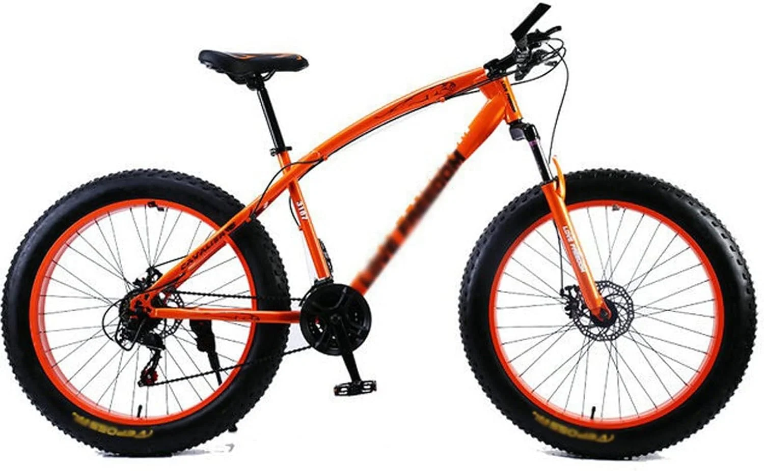 دوچرخه کوهستان مناسب برای برف (نارنجی)