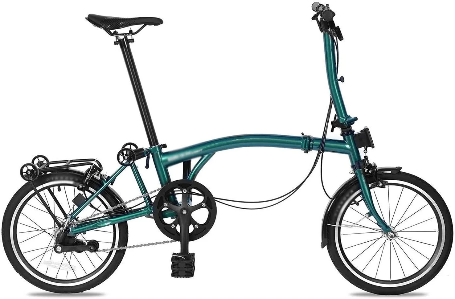 دوچرخه کوهستانی تاشو 16 اینچی ساخته شده از فولاد کروم مولیبدن با ترمز تاشو