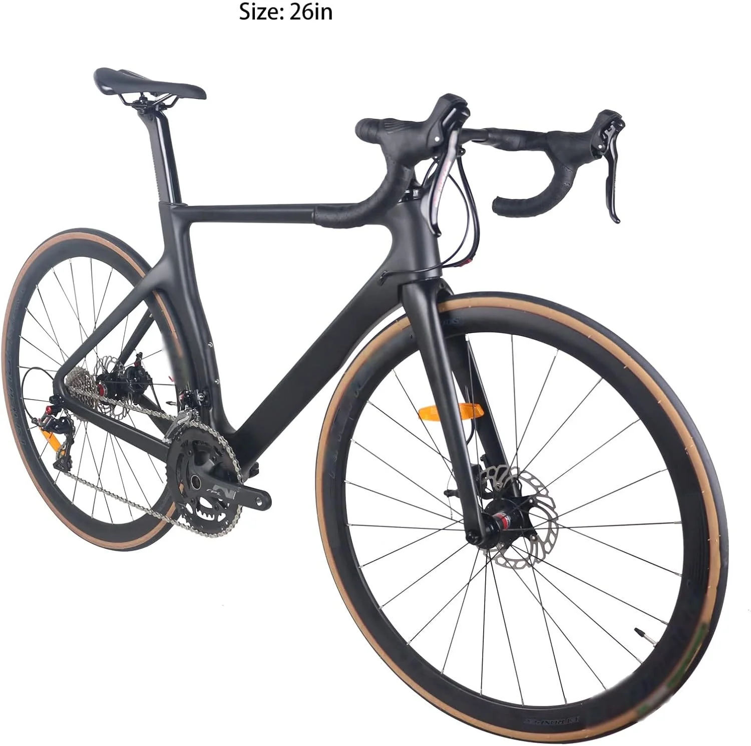 دوچرخه کوهستان فیبر کربنی مشکی، مناسب برای سواری، کار و رفت و آمد