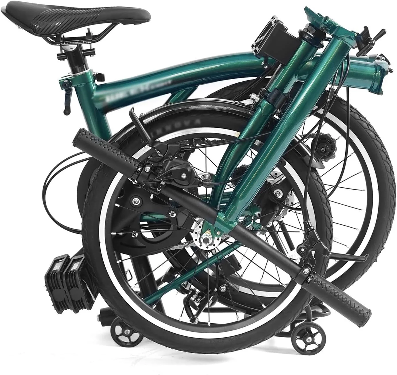 دوچرخه کوهستانی تاشو 16 اینچی ساخته شده از فولاد کروم مولیبدن با ترمز تاشو