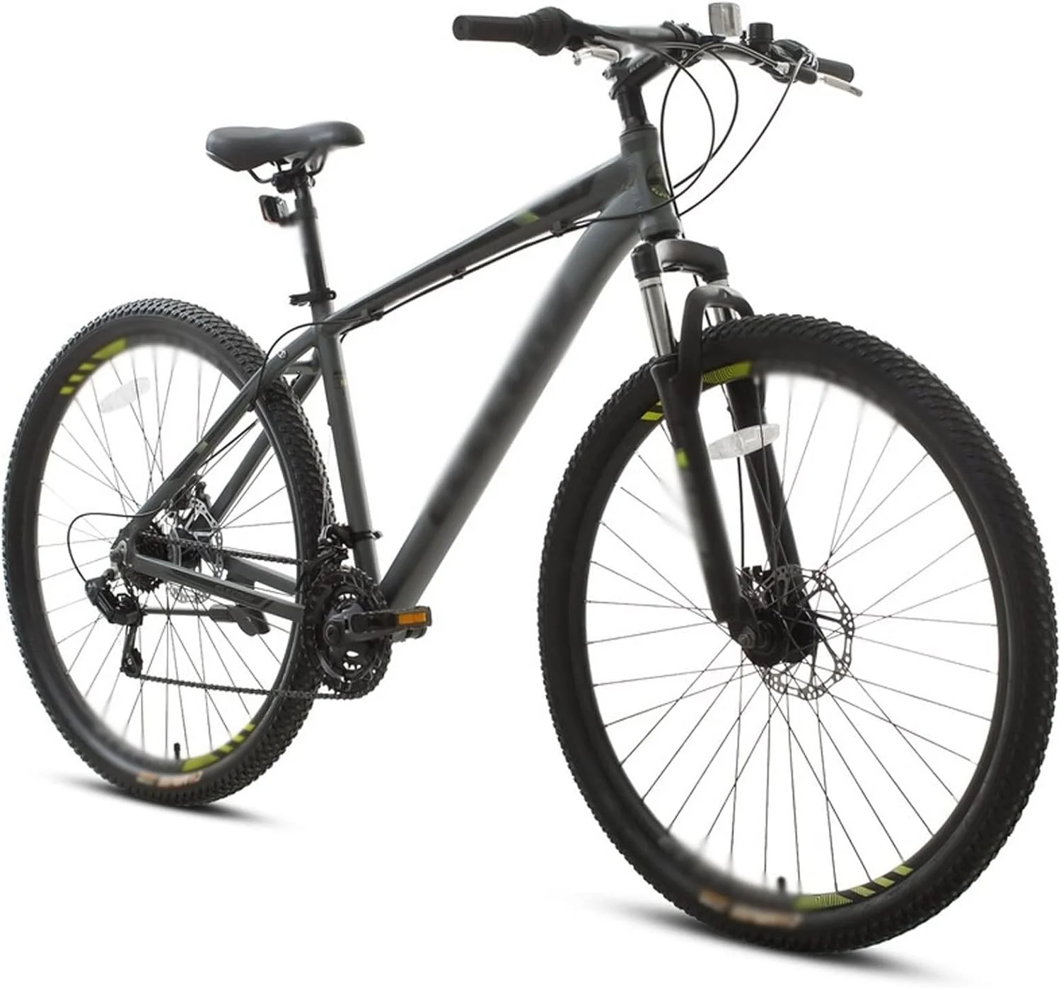 دوچرخه کوهستانی آلومینیومی مناسب بانوان بزرگسال، دارای ترمزهای جلو و عقب و دوشاخ کمک‌فنر دار