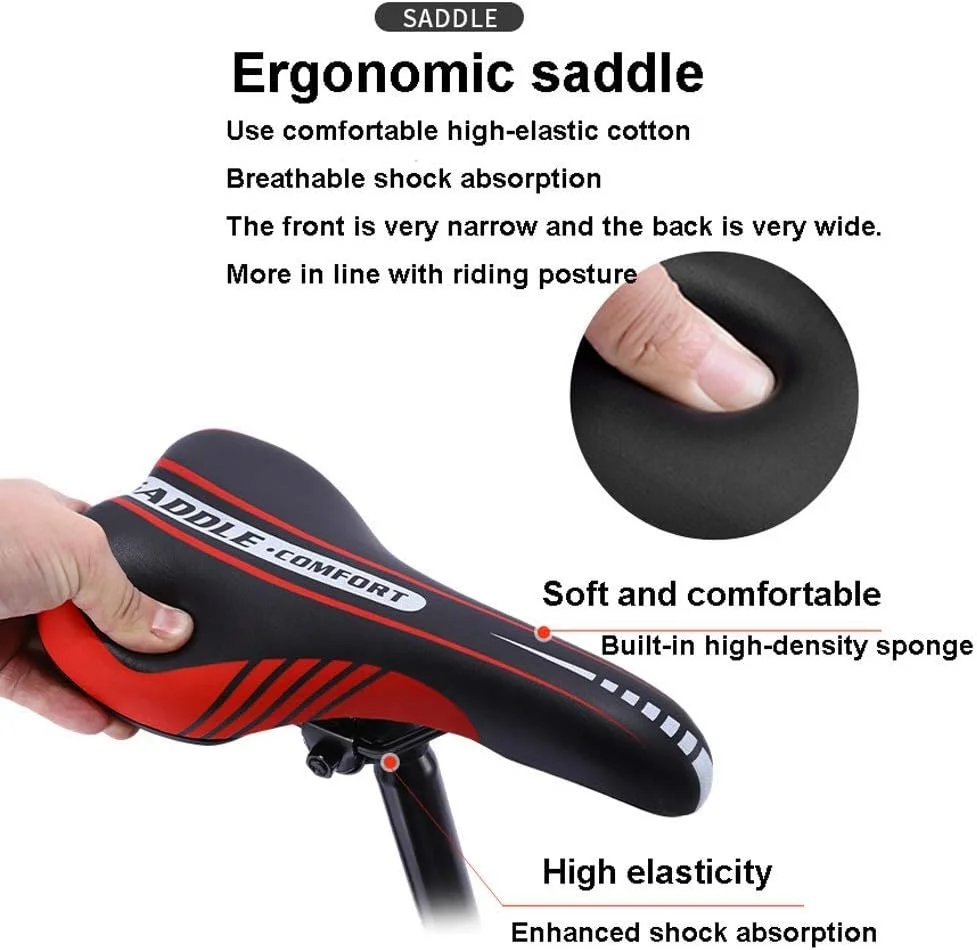 دوچرخه کوهستانی، دوچرخه با 24 دنده سرعت برای بزرگسالان، 26 اینچ، فولاد کربنی، MTB، مناسب برای دوچرخه سواری در فضای باز برای مردان و زنان (رنگ: سفید)