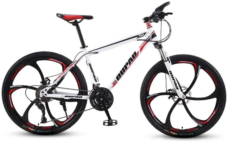 دوچرخه کوهستانی، دوچرخه توریستی چند سرعته 24/26 اینچی با 21/24/27/30 دنده، ترمزهای دیسکی دوگانه، فریم فولادی کربنی بالا، دوچرخه تعلیق شهری