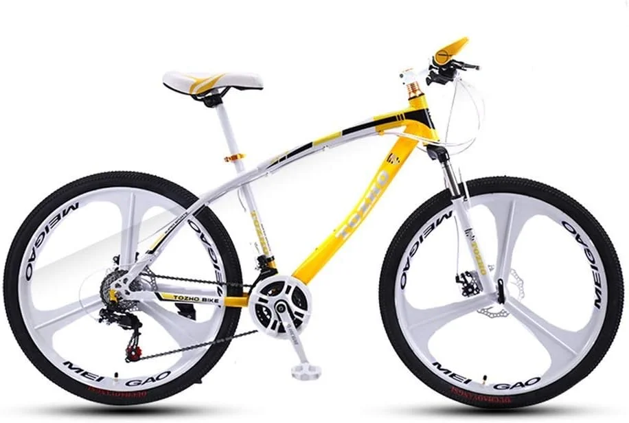 دوچرخه کوهستان، دوچرخه کوهستان 26 اینچی مردانه، تایر پهن کربنی سخت، دوچرخه کوهستان با سیستم تعلیق جلو و صندلی قابل تنظیم 21 سرعته 6 (سایز: L)