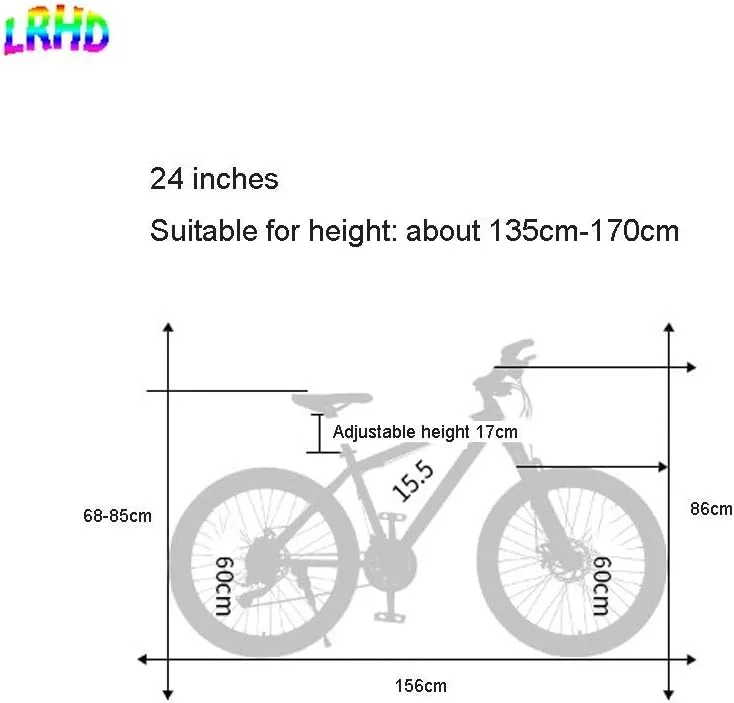 دوچرخه کوهستانی، 21/24/27/30 دنده، 24/26 اینچ، مناسب بزرگسالان آقا و خانم، ترمز دیسکی دوبل، سیستم انتقال چندگانه، بدنه فولاد کربنی