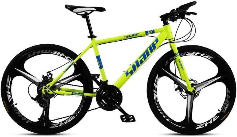 دوچرخه کوهستان، 21/24/27/30 دنده، سایزهای 24/26 اینچ، مناسب بزرگسالان، مردانه، با فریم فولادی کربنی و دیسک، دارای سیستم تعویض دنده متنوع (رنگ: 27 دنده، سایز: 26 اینچ)